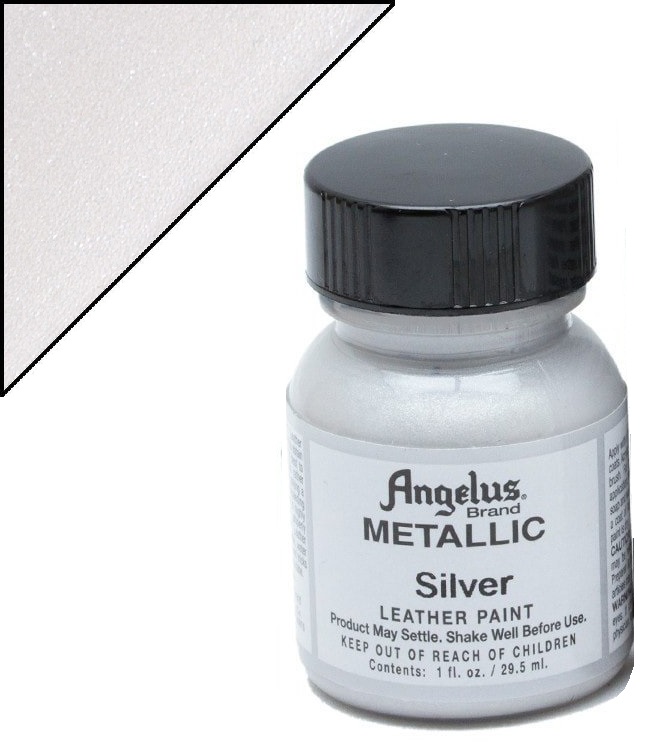 ANGELUS Colore per pelle e tessuto 150C METALLIC SILVER - ARGENTO  METALLIZZATO 29,5 ML