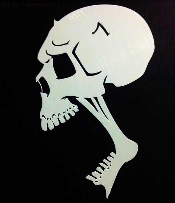 pic Teschio Disegno Facile stencil aerografo screamers teschio skull ns11 by richard markham